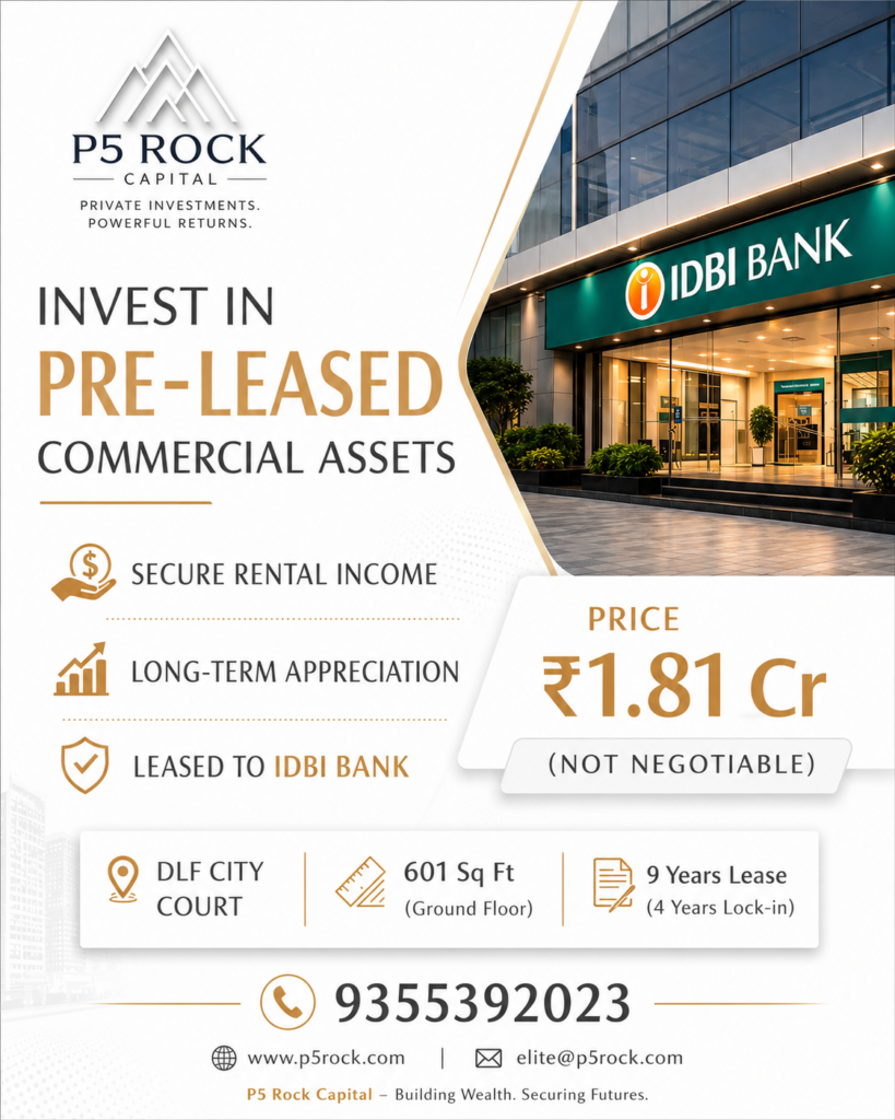 IDBI BANK – PRE-LEASED RETAIL INVESTMENT