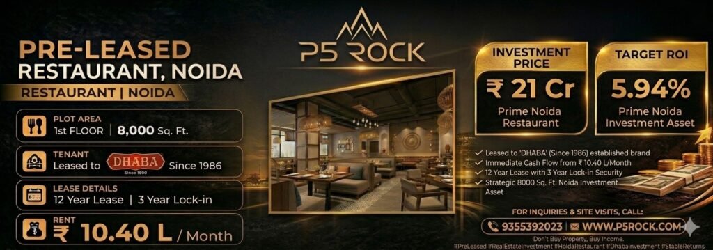 High-Yield Pre-Leased Investment – Dhaba, Noida