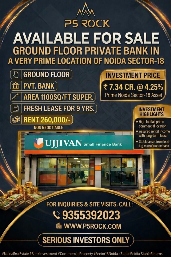 Pre-Leased Ujjivan Small Finance Bank | Sector-18, Noida