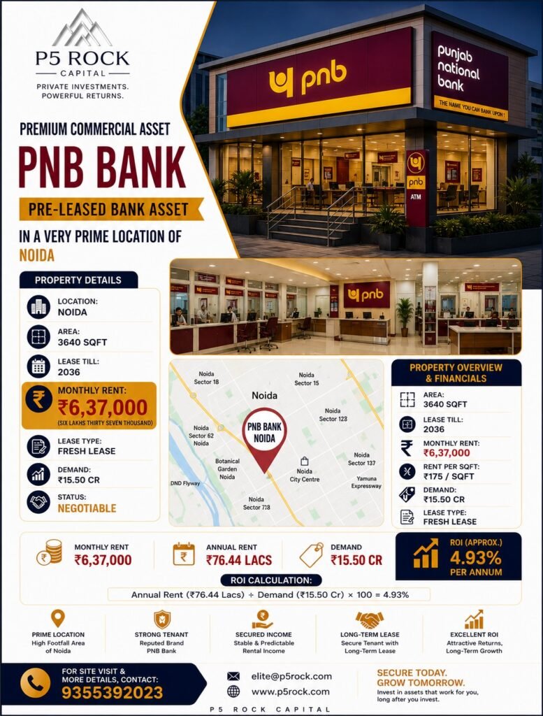 PNB BANK – PRE-LEASED COMMERCIAL INVESTMENT