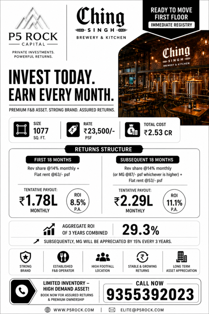 CHING SINGH BREWERY & KITCHEN-NOIDA