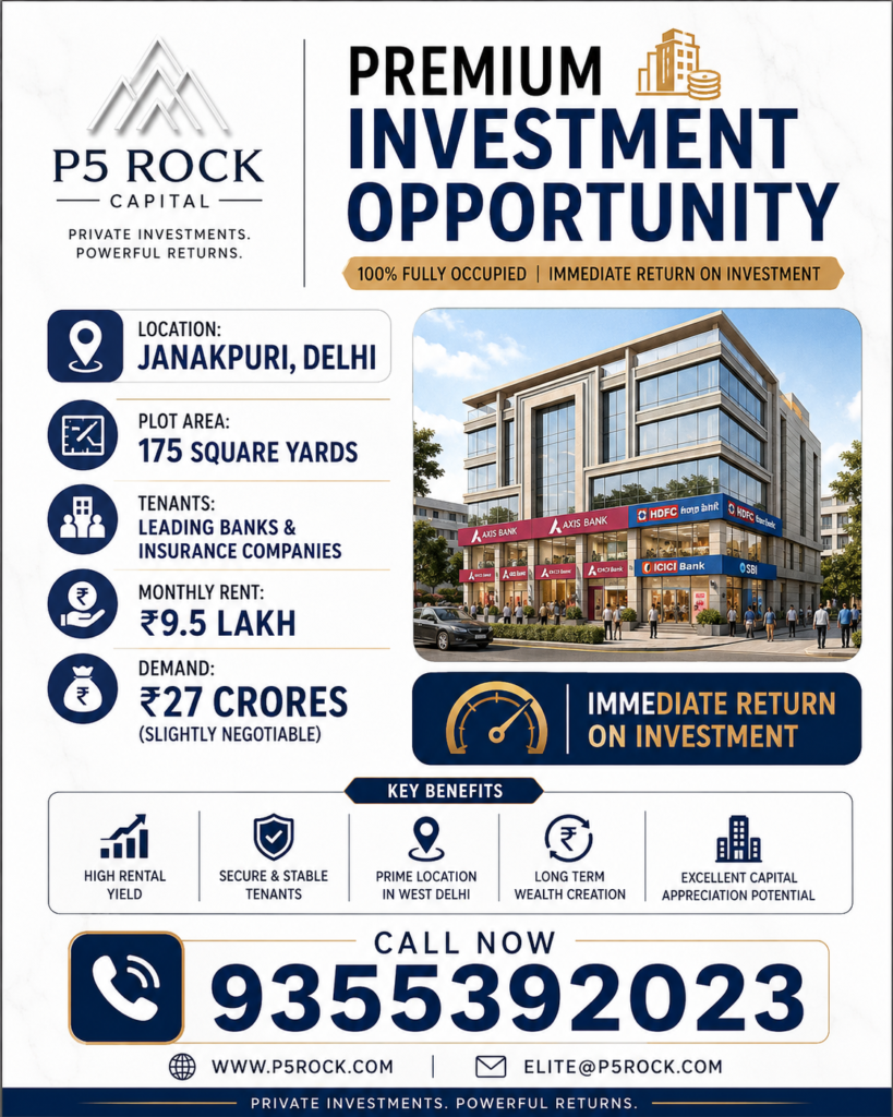 Premium Investment Opportunity in Janakpuri, Delhi