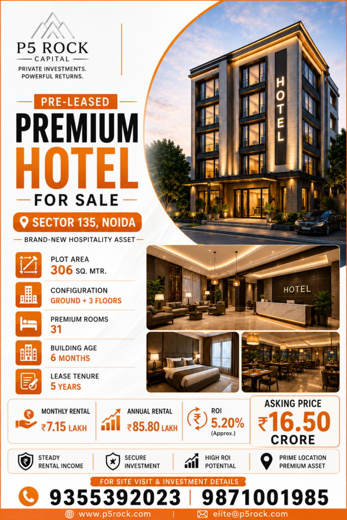 PRE-LEASED PREMIUM HOTEL INVESTMENT OPPORTUNITY IN SECTOR 135, NOIDA