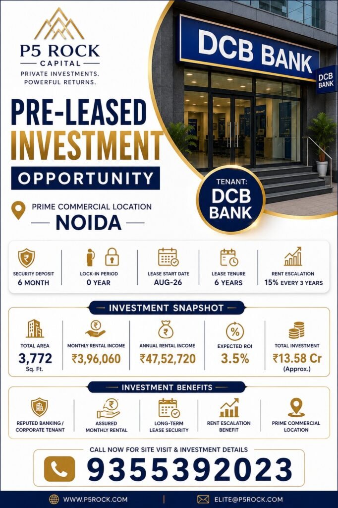 DCB BANK – Pre-Leased Commercial Property | Noida